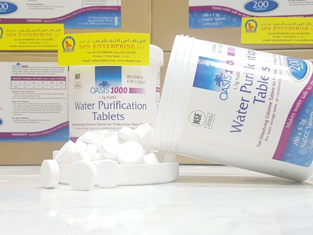 Oasis 1000 Water Purification Tablets SFS Enterprise LLC