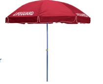 Lifeguard Umbrella red